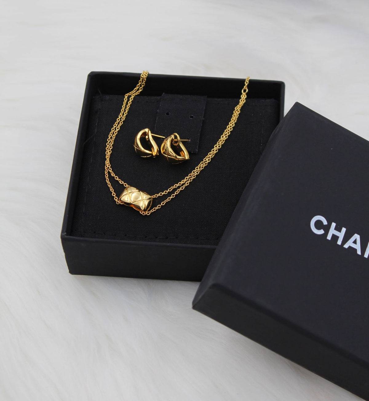 Chanel Necklace and Earrings Set