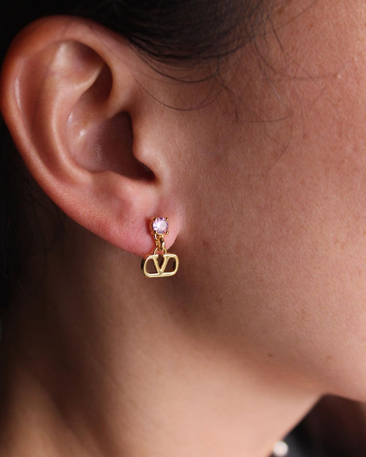 Valentino Garavani V Logo Earrings