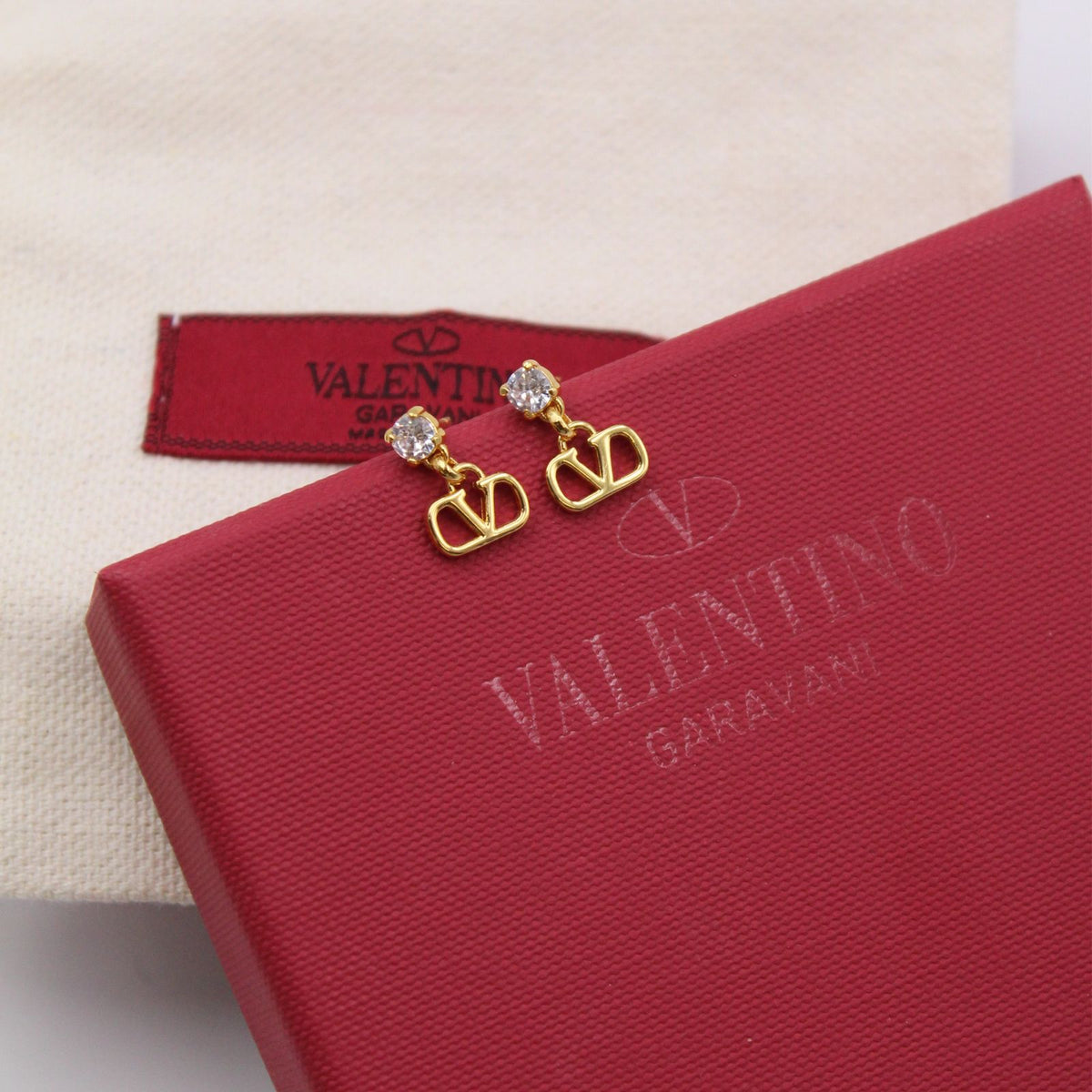 Valentino Garavani V Logo Earrings