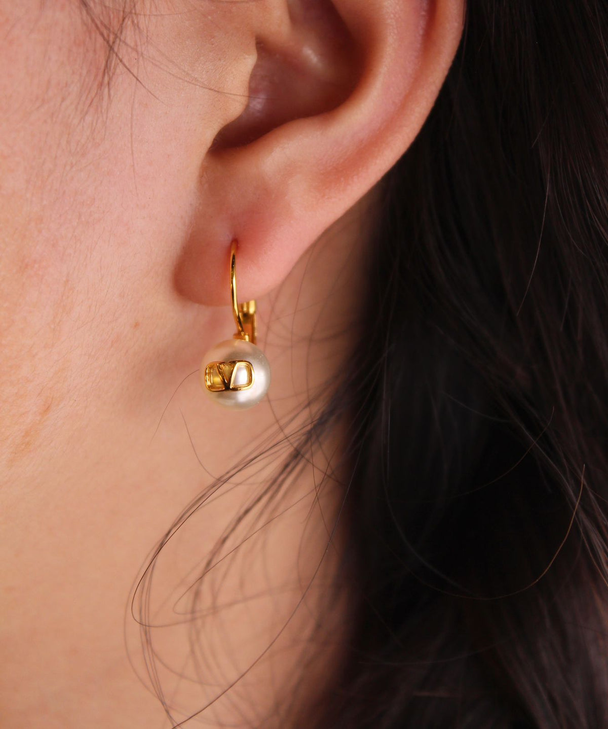 Valentino Garavani V Logo Earrings