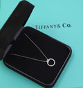 Tiffany & Co. Pavé Diamond Circle Pendant Necklace