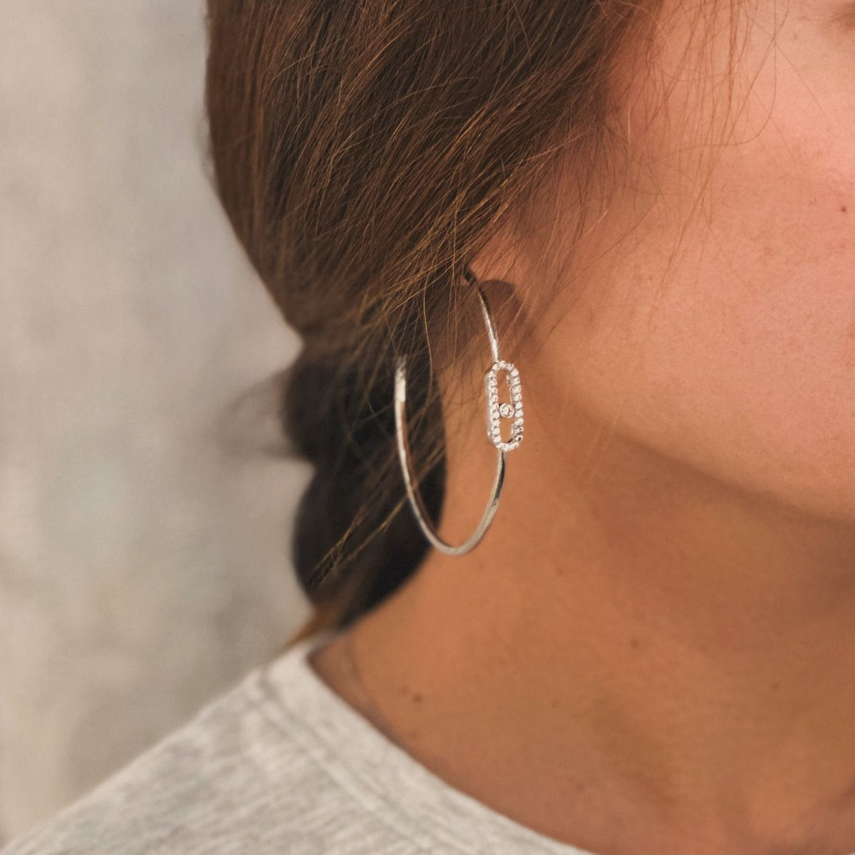 Messika Move Classic Large Hoop Earrings