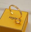 Fendi F Is Fendi Crystal Station Bracelet