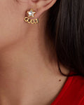 Gucci Star and Logo Ear Jacket Earrings