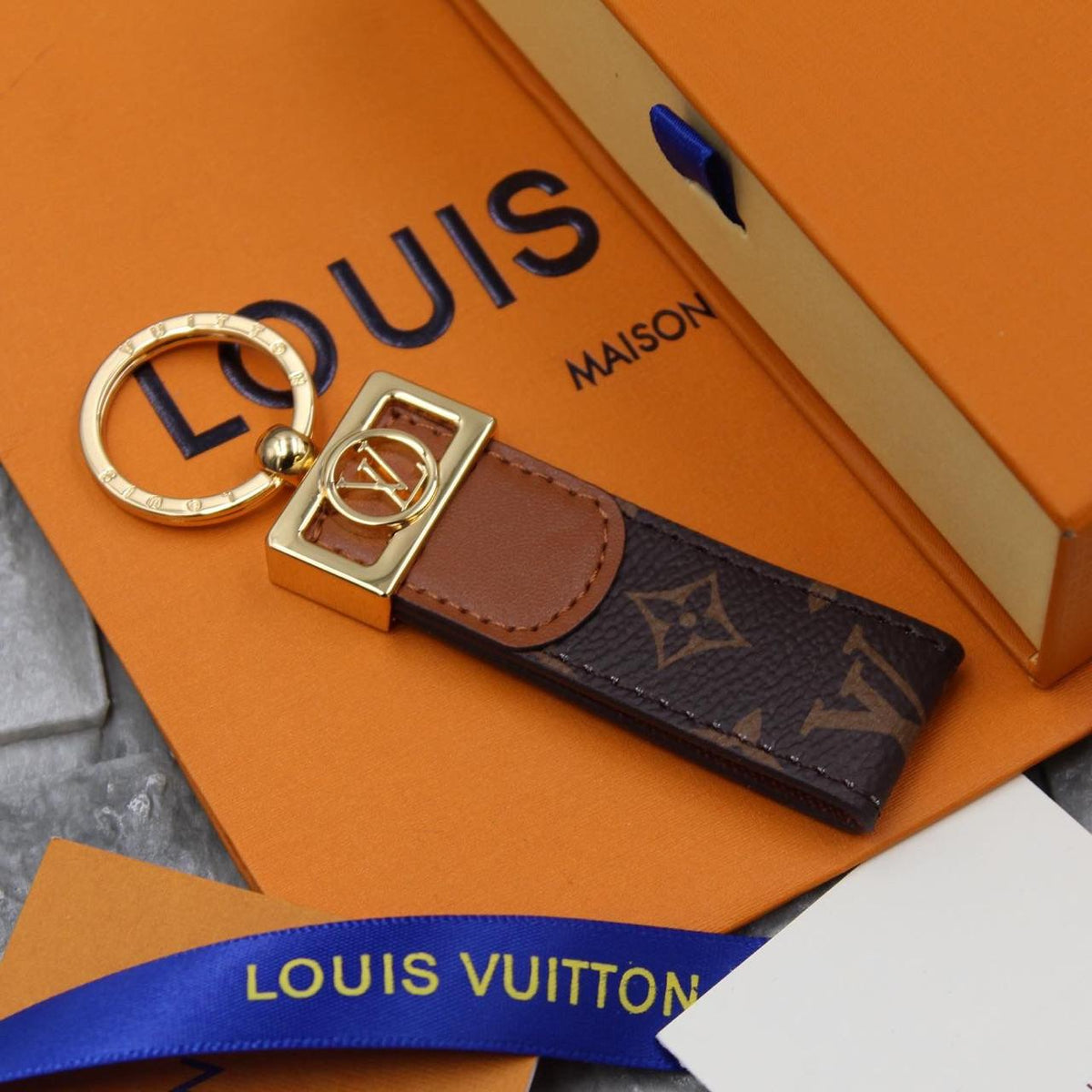 LV Initials Bag Charm and Key Holder