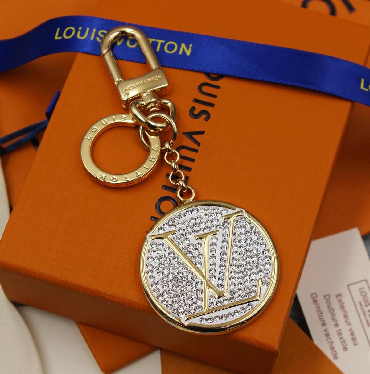 LV Initials Bag Charm and Key Holder
