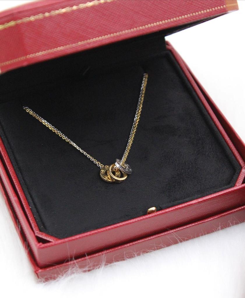Cartier Mixed Tone Triple Ring Necklace