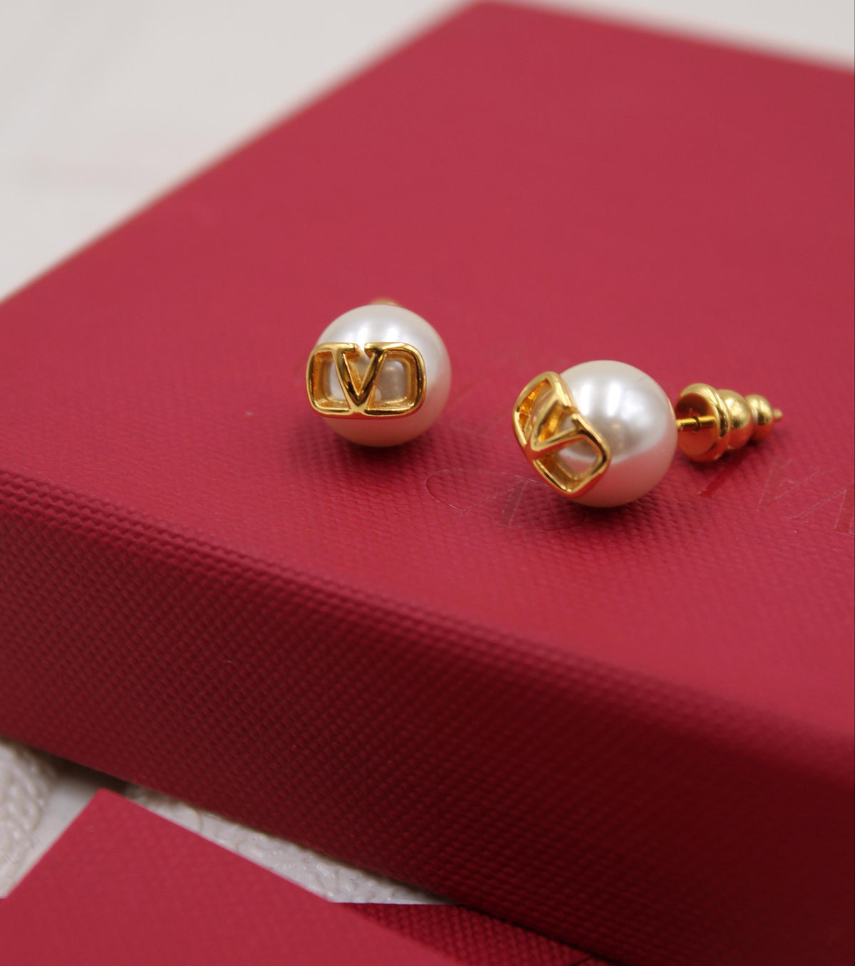 Valentino Garavani V Logo Earrings