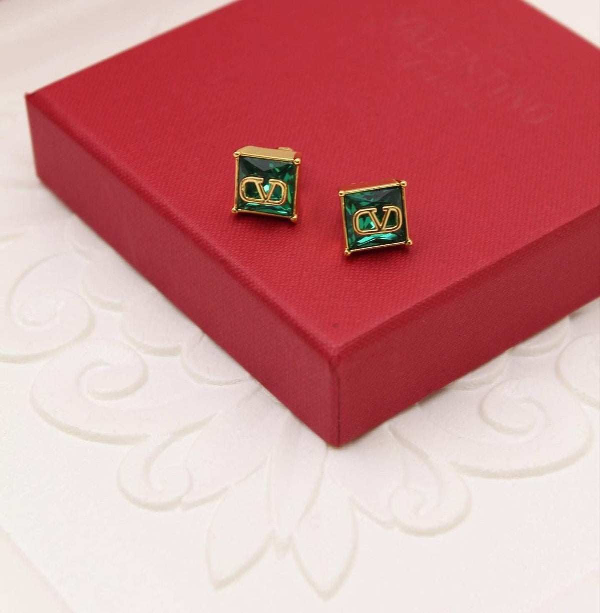 Valentino Garavani V Logo Earrings