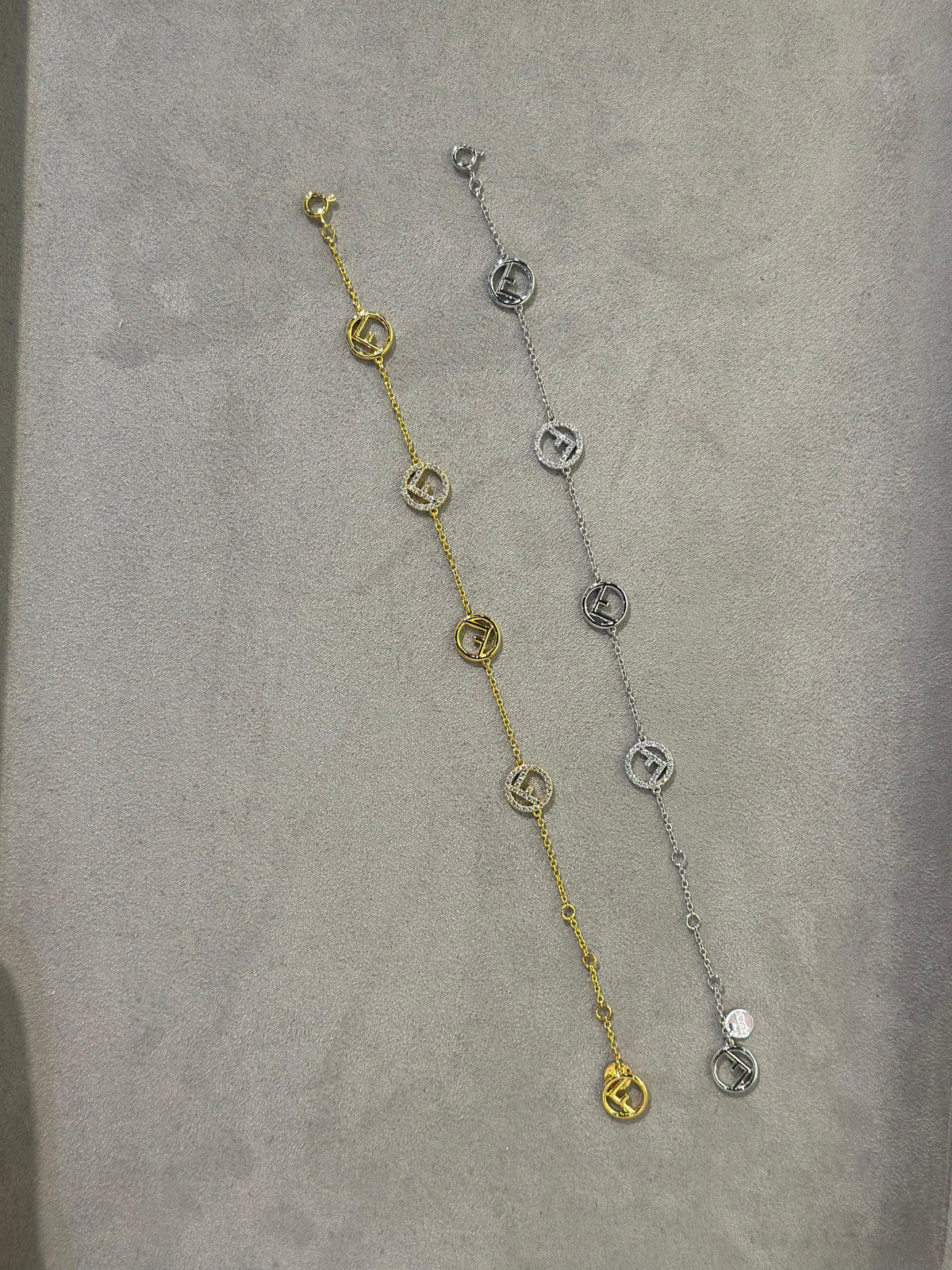 Fendi F Is Fendi Crystal Bracelet