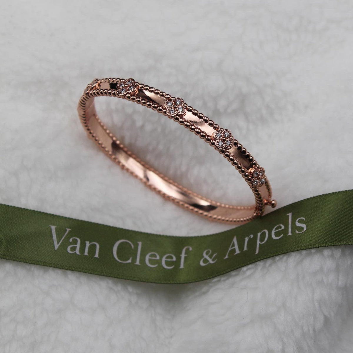Van Cleef Clover Silver Bracelet