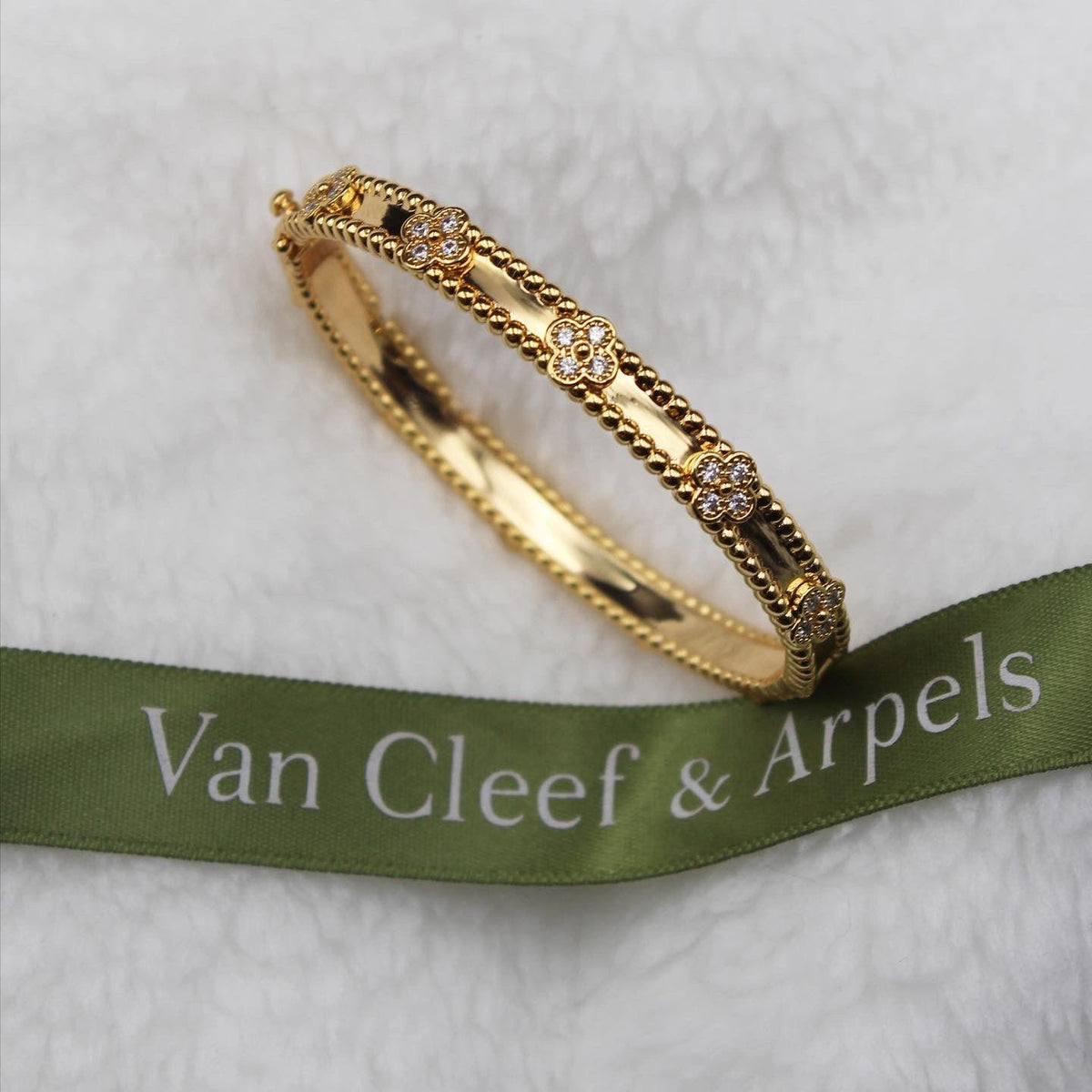 Van Cleef Clover Rose Bracelet