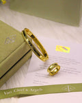 Van Cleef Beaded Clover Rose Ring and Bracelet Set