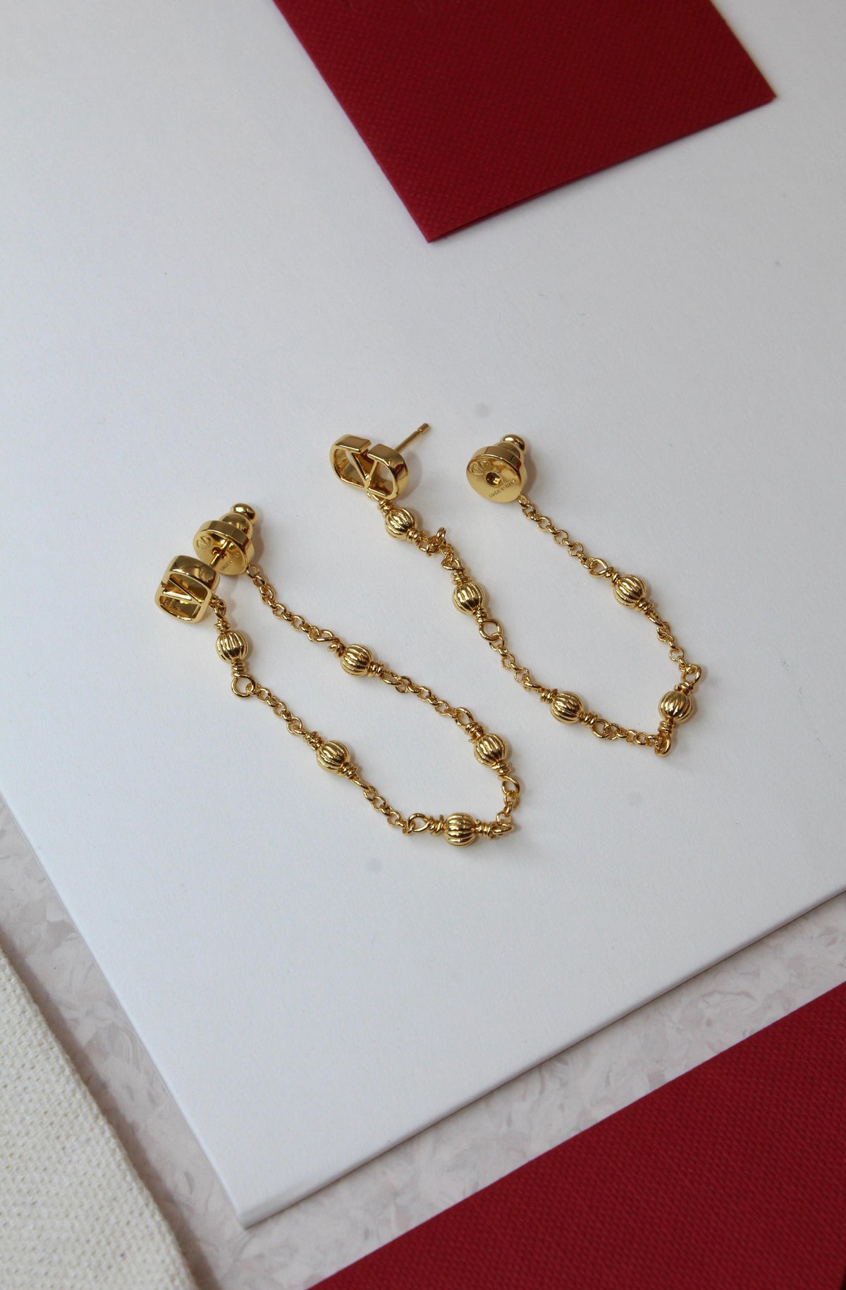 Valentino Garavani V Logo Earrings