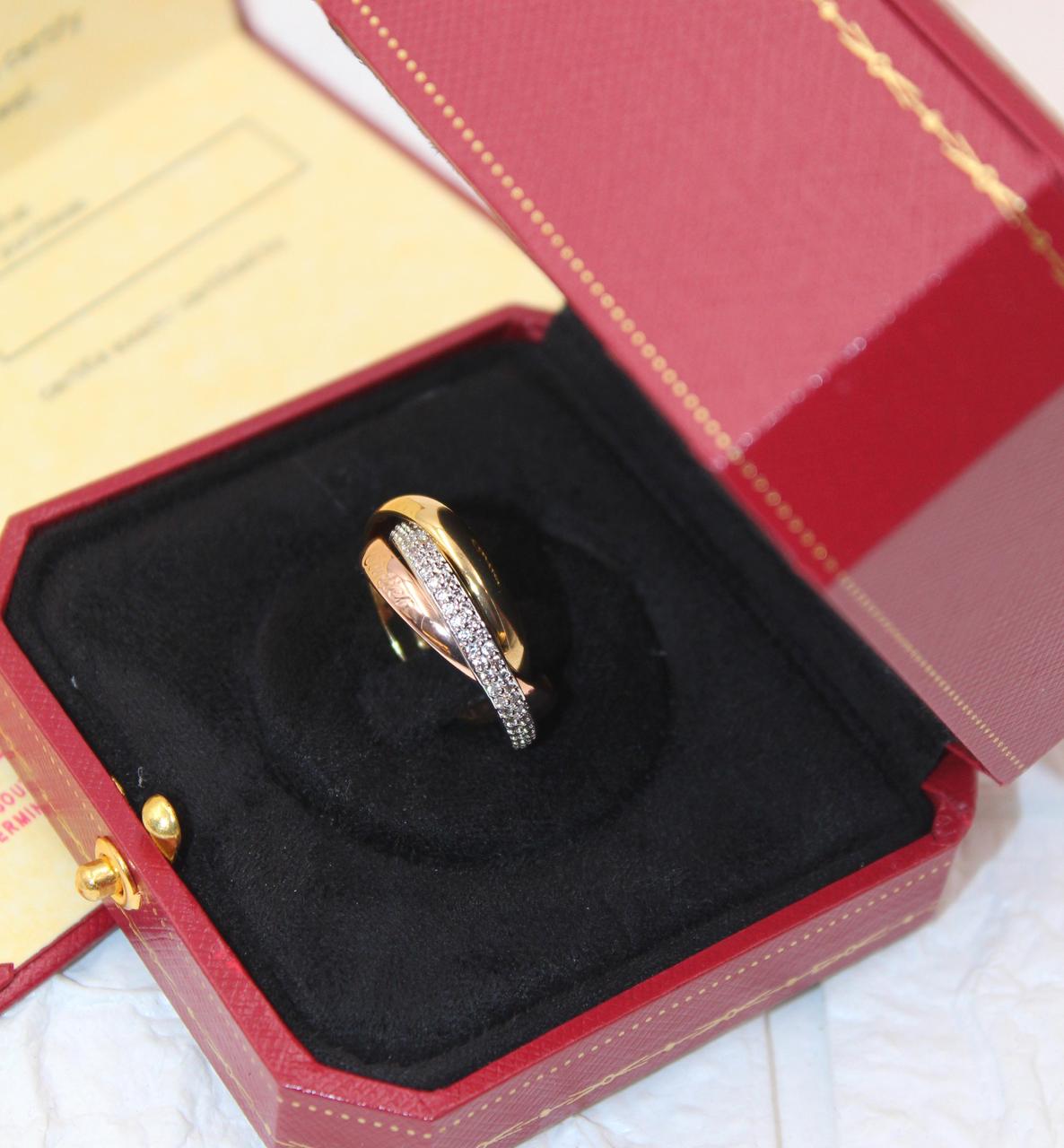 Cartier Trinity Pave Ring