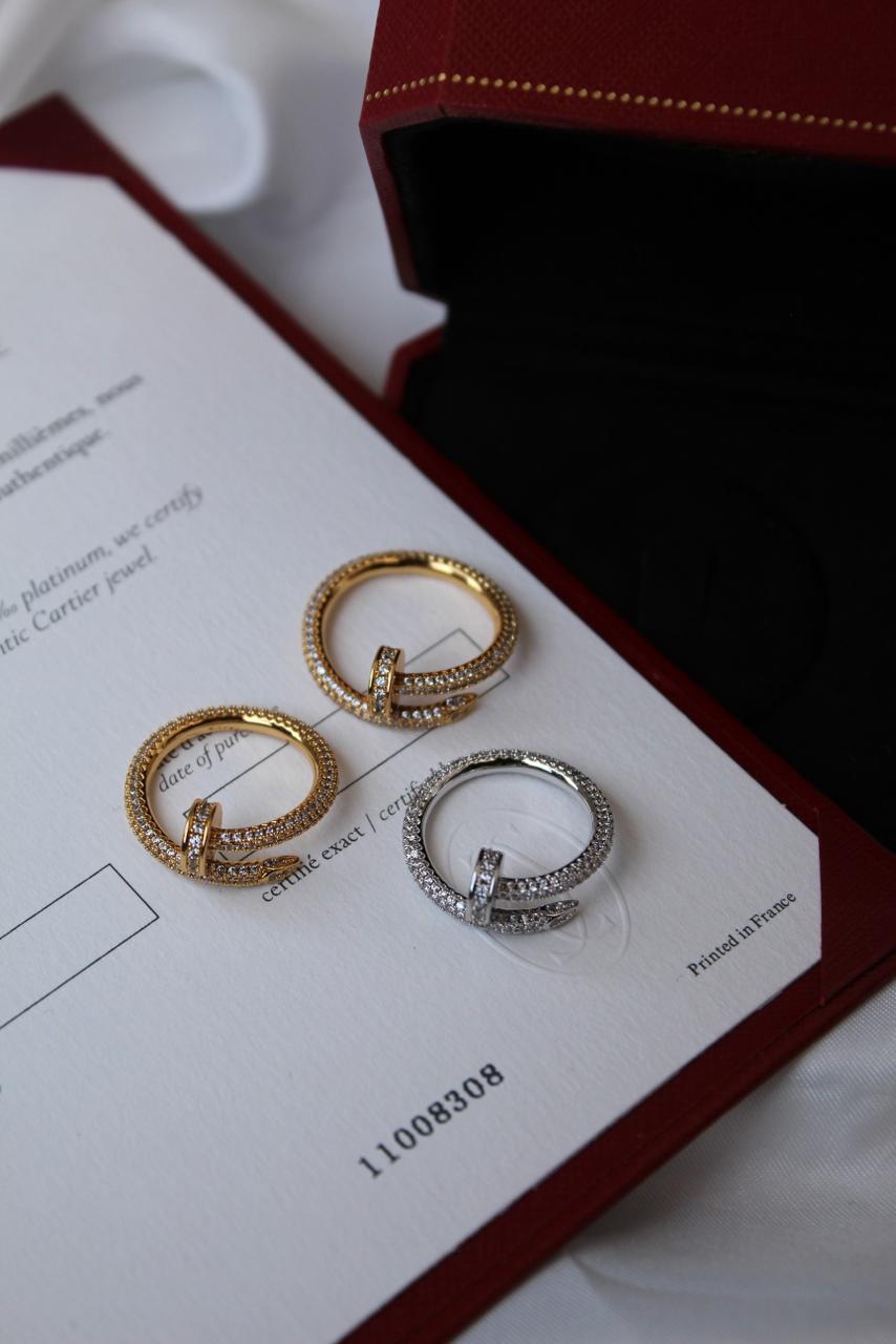 Cartier Full Pave Nail Ring