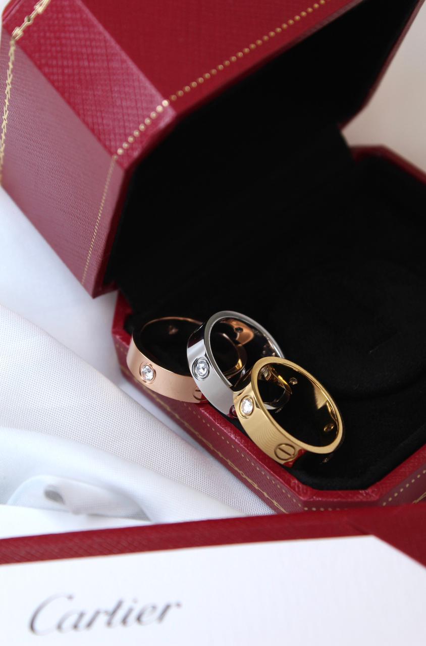 Cartier Flush Stone Screw Ring