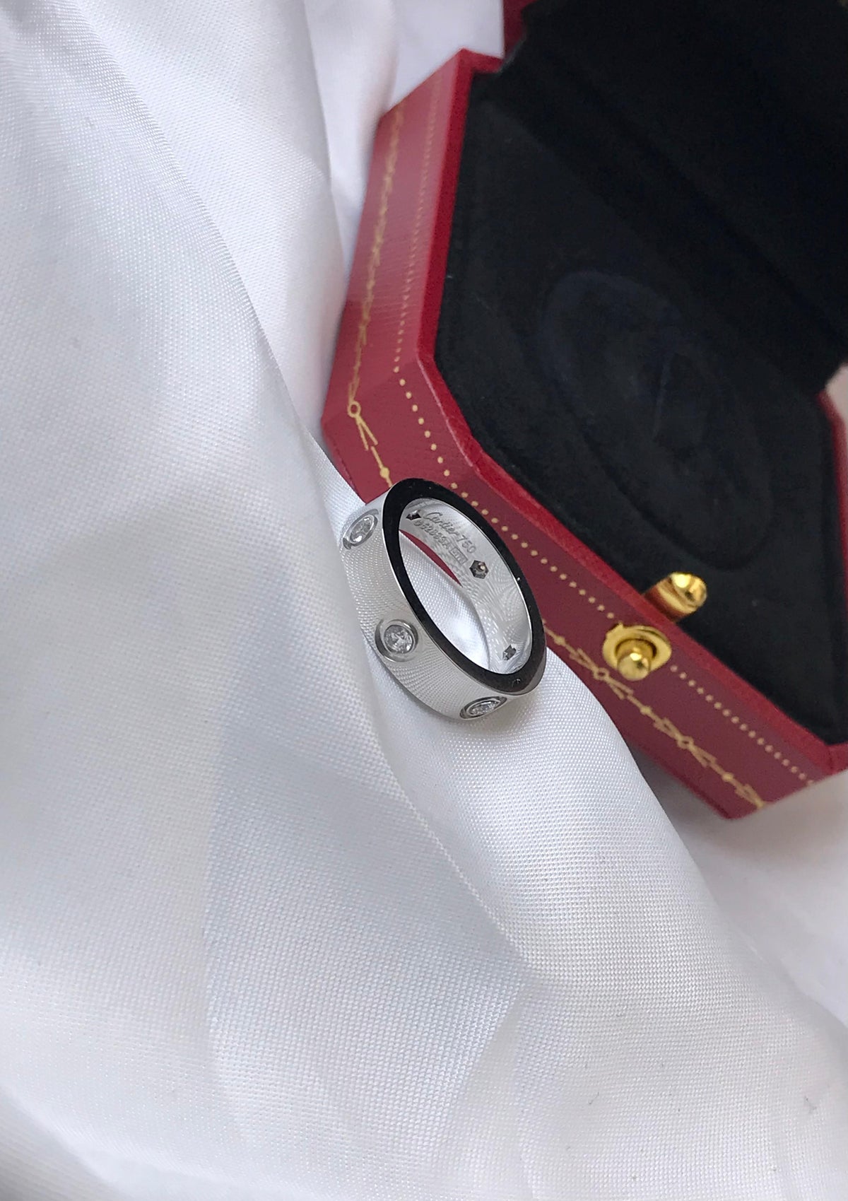 Cartier Round Bezel Band Ring