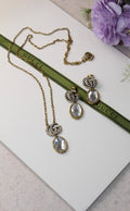Gucci Interlocking G Crystal and Amber Stone Jewelry Set