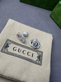 : Gucci Interlocking G Crystal and Pearl Stud Earrings
