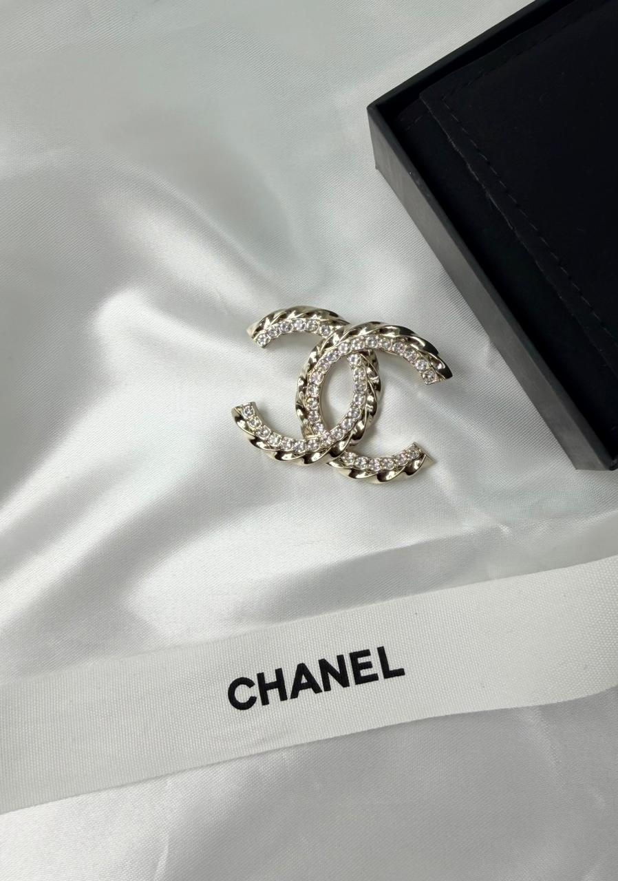 Chanel  CC Logo Brooch