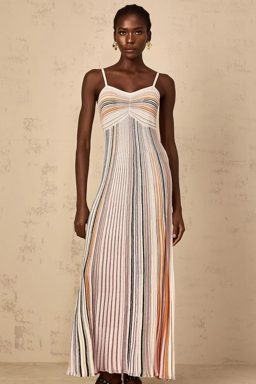 Missoni Blue Sequin-embellished Sleeveless Maxi dress