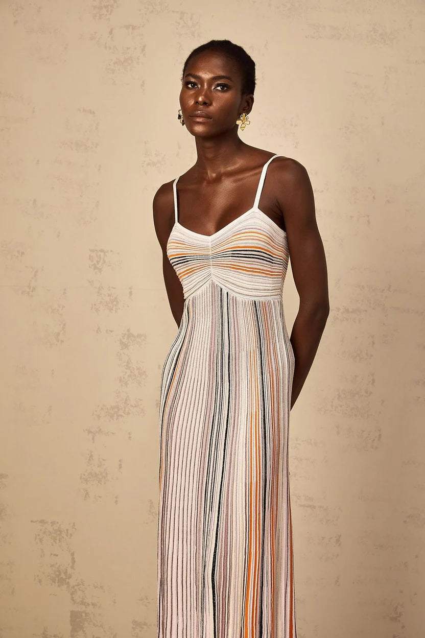Missoni Blue Sequin-embellished Sleeveless Maxi dress