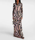 Pucci Multicolour Vivara Printed Kaftan in Silk