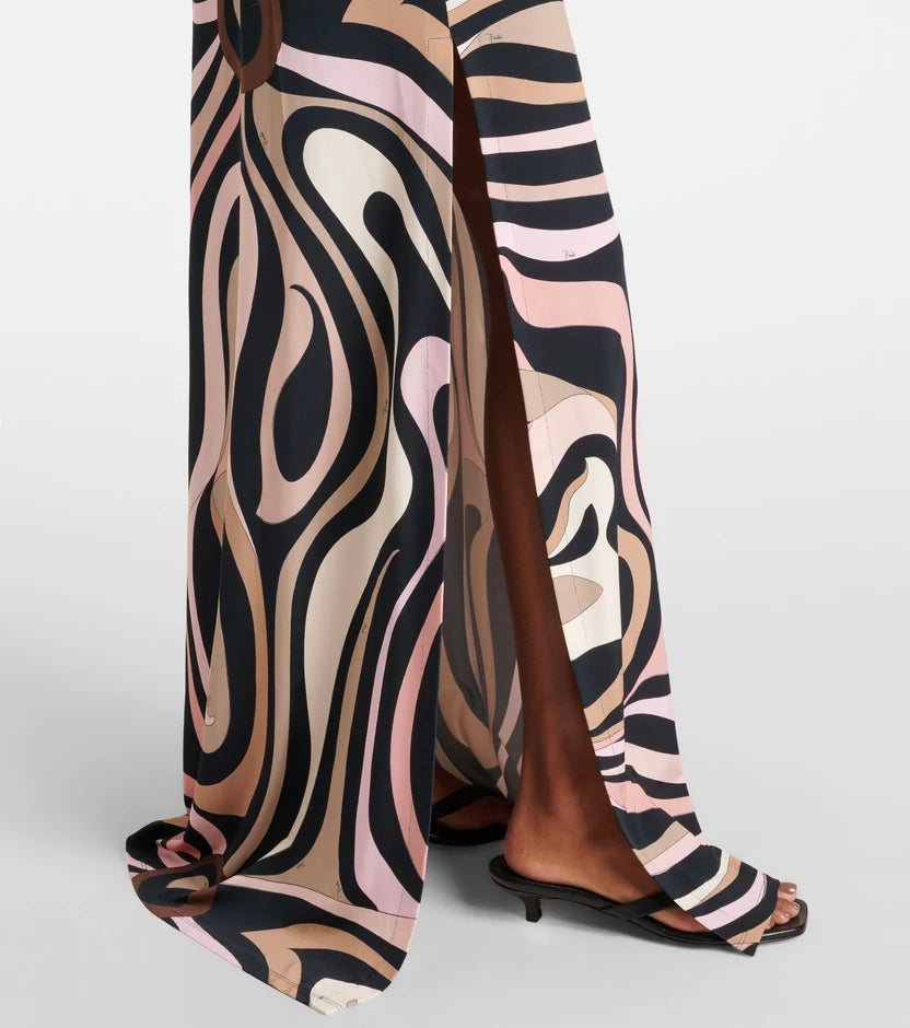 Pucci Multicolour Vivara Printed Kaftan in Silk