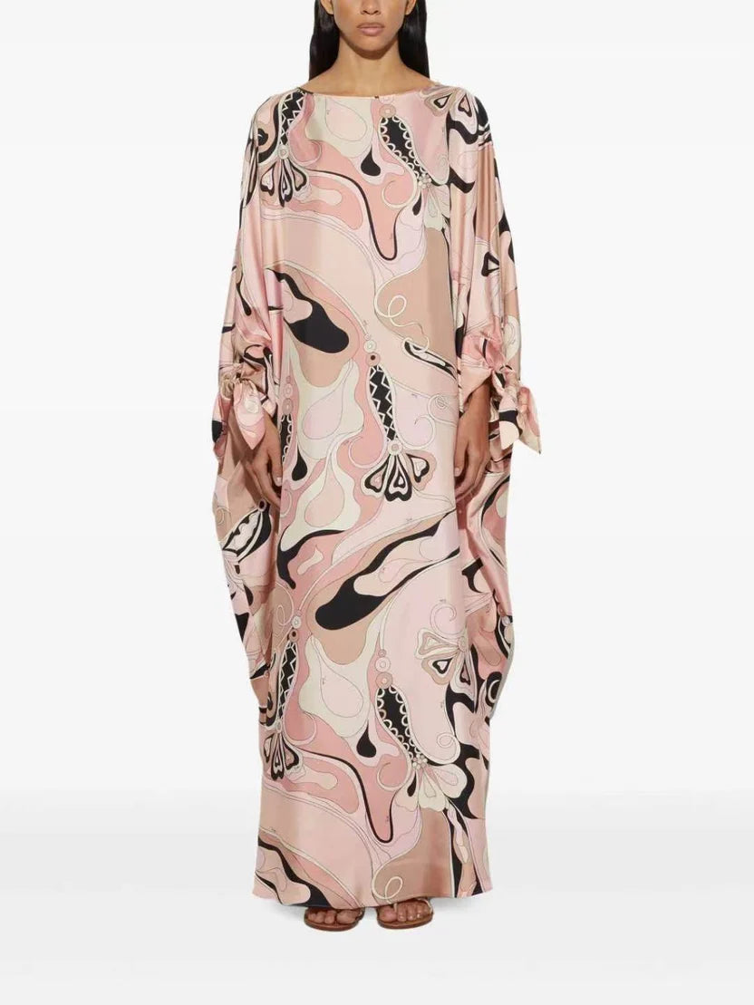Pucci Multicolour Vivara Printed Kaftan in Silk