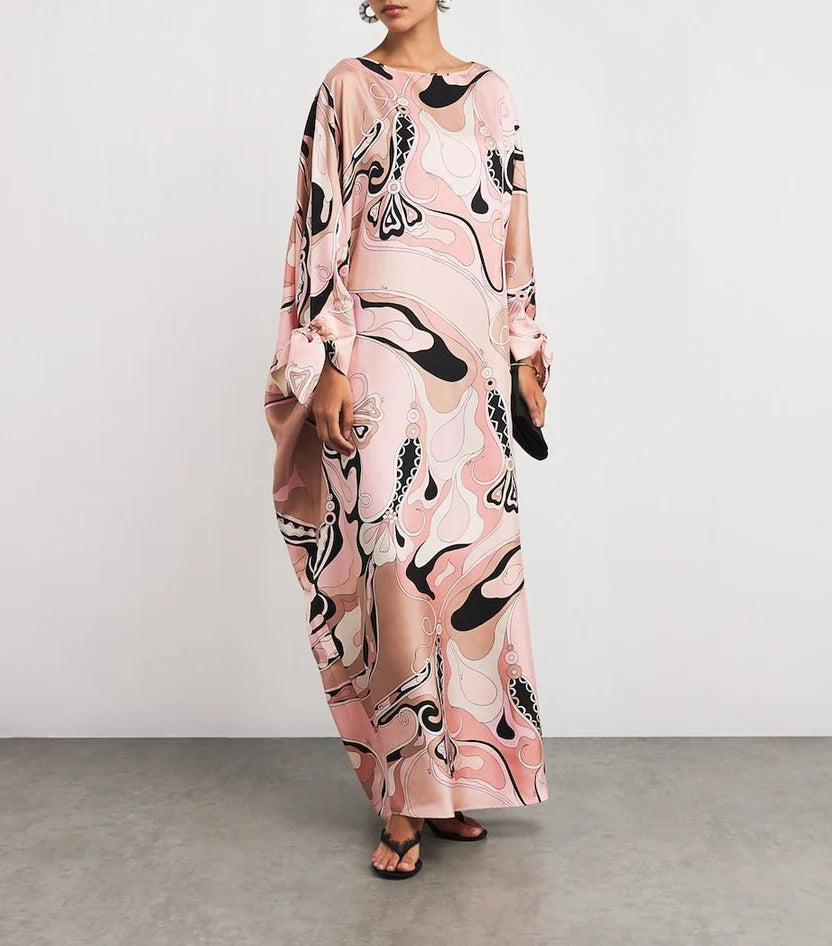 Pucci Multicolour Vivara Printed Kaftan in Silk