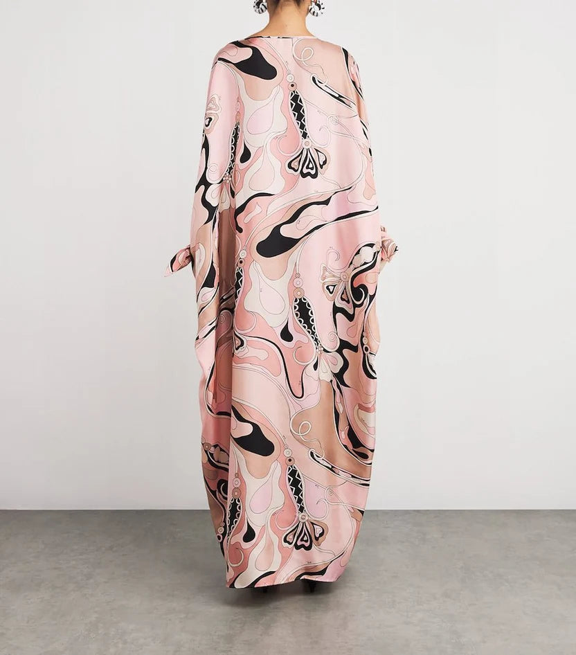 Pucci Multicolour Vivara Printed Kaftan in Silk