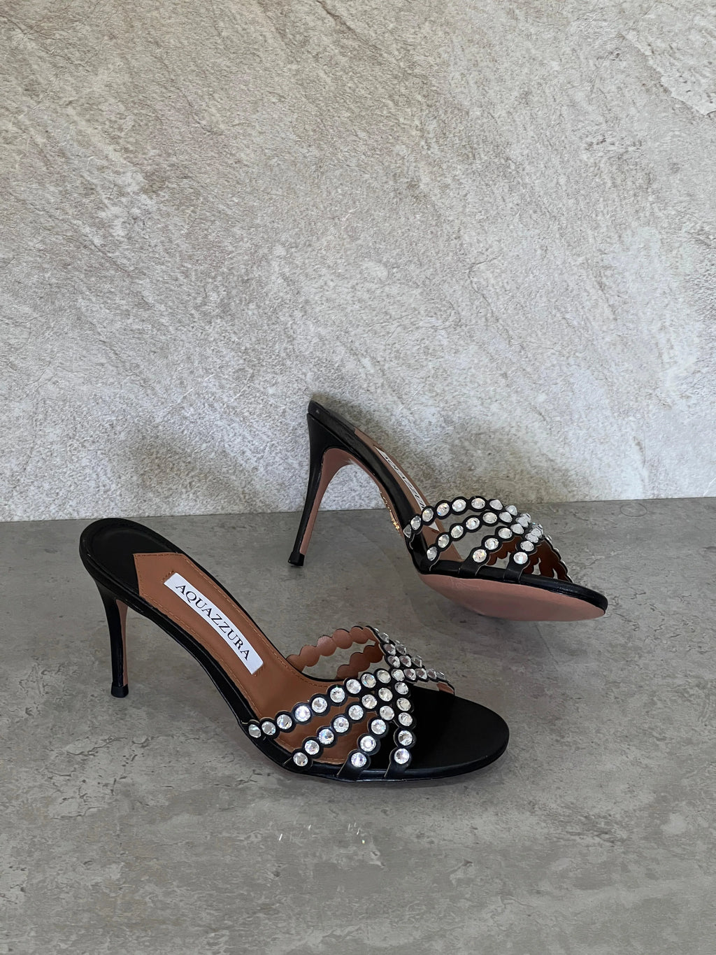 Aquazzura Embellished Tequila Mules 75