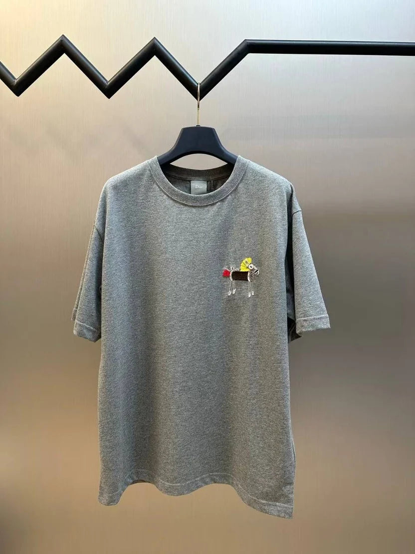 Dior T-Shirt with Horse Embroidery