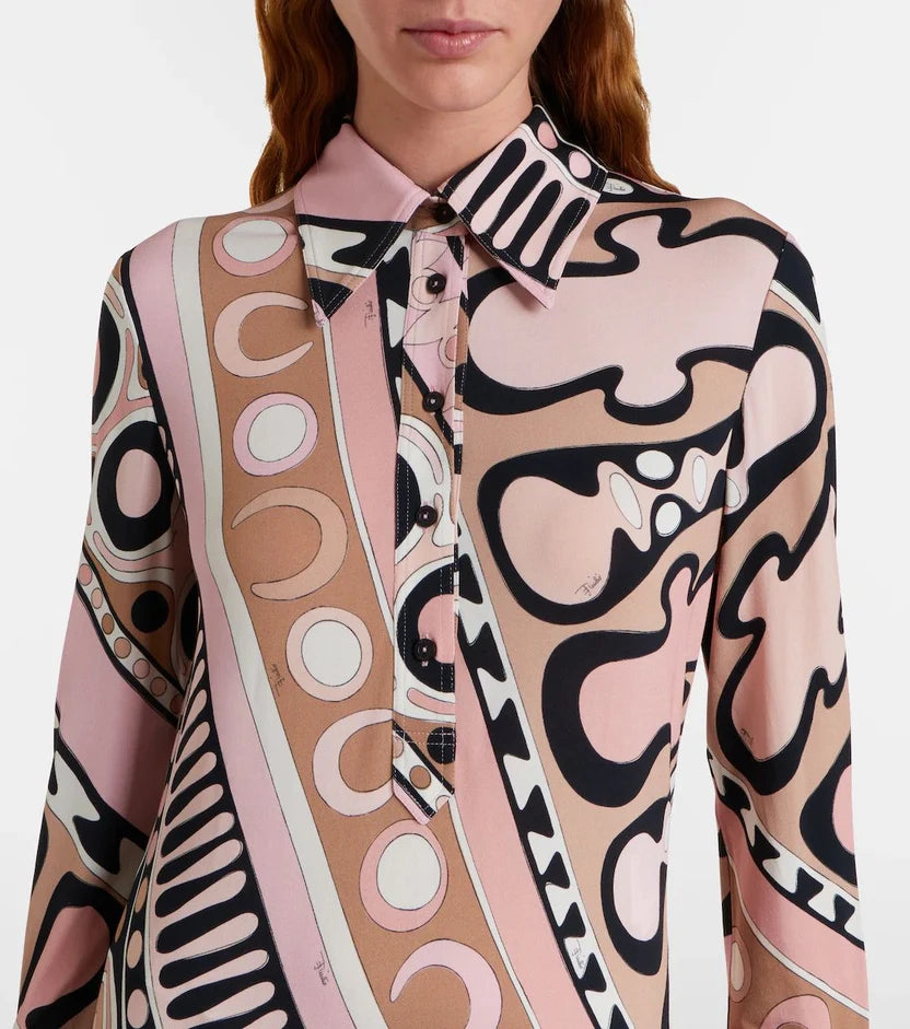 Buy Pucci Soleil Print Chemisier Dress