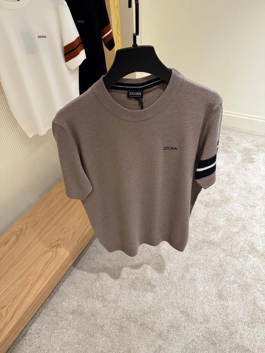 Zegna logo-embroidered T-shirt