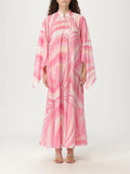 pPucci Pink Iride-print Kaftan in Cotton-