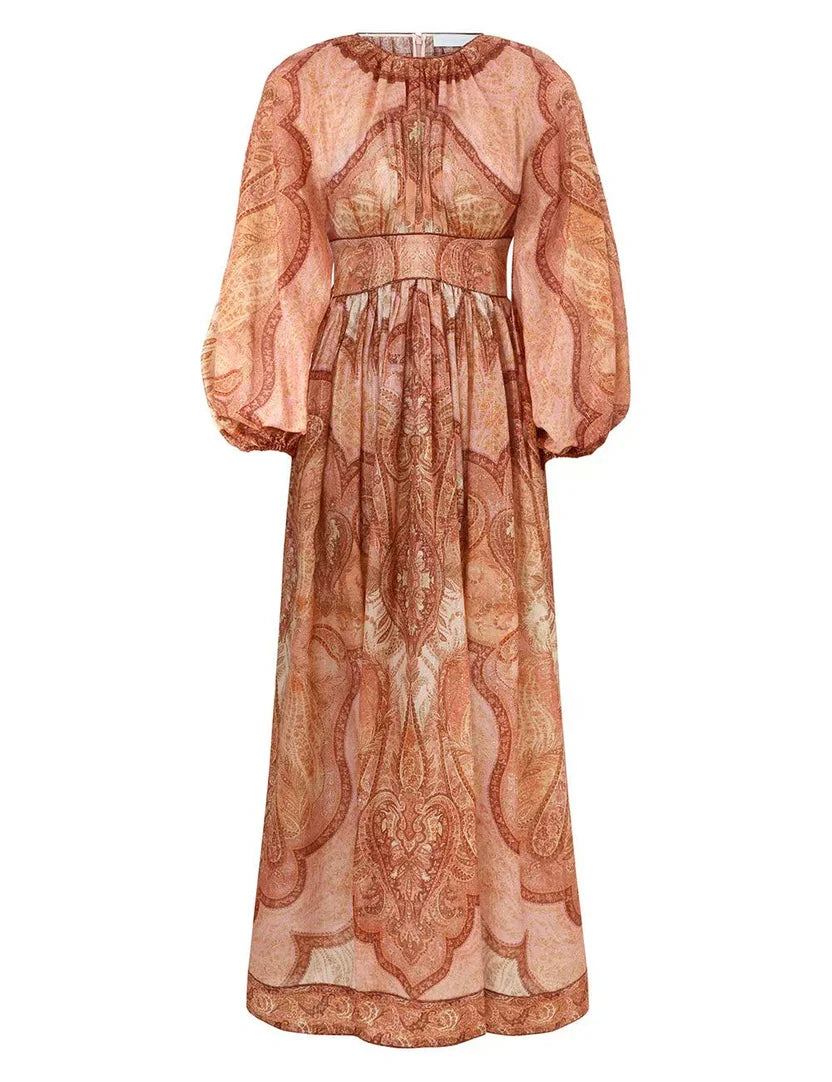 Zimmermann Red Wanderlust Midi Dress