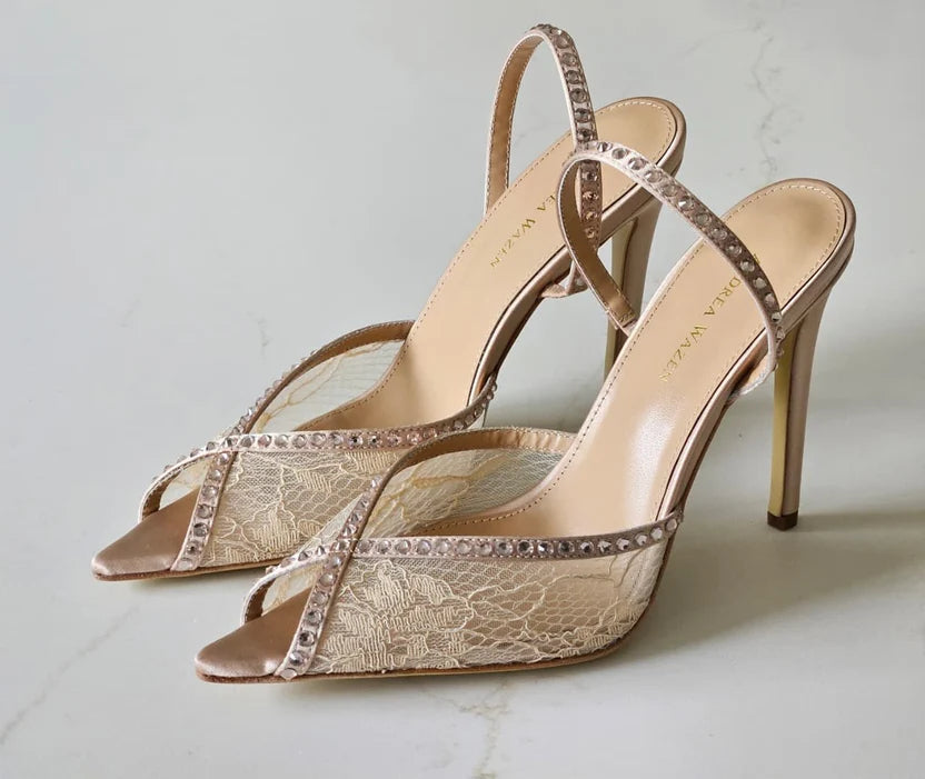 Andrea Wazen Katy 105 slingback pumps
