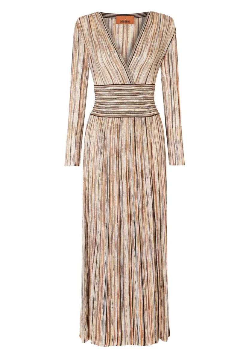 Missoni Multi Lurex Embellished Stripe Maxi Dress