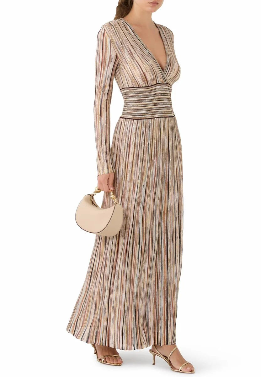 Missoni Multi Lurex Embellished Stripe Maxi Dress