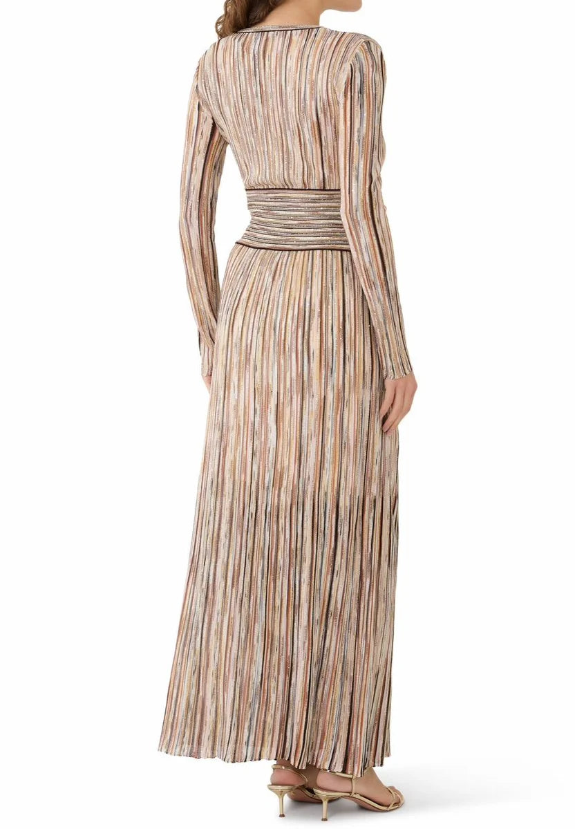 Missoni Multi Lurex Embellished Stripe Maxi Dress
