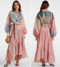 ZIMMERMANN Rebellion Striped Midi Dress