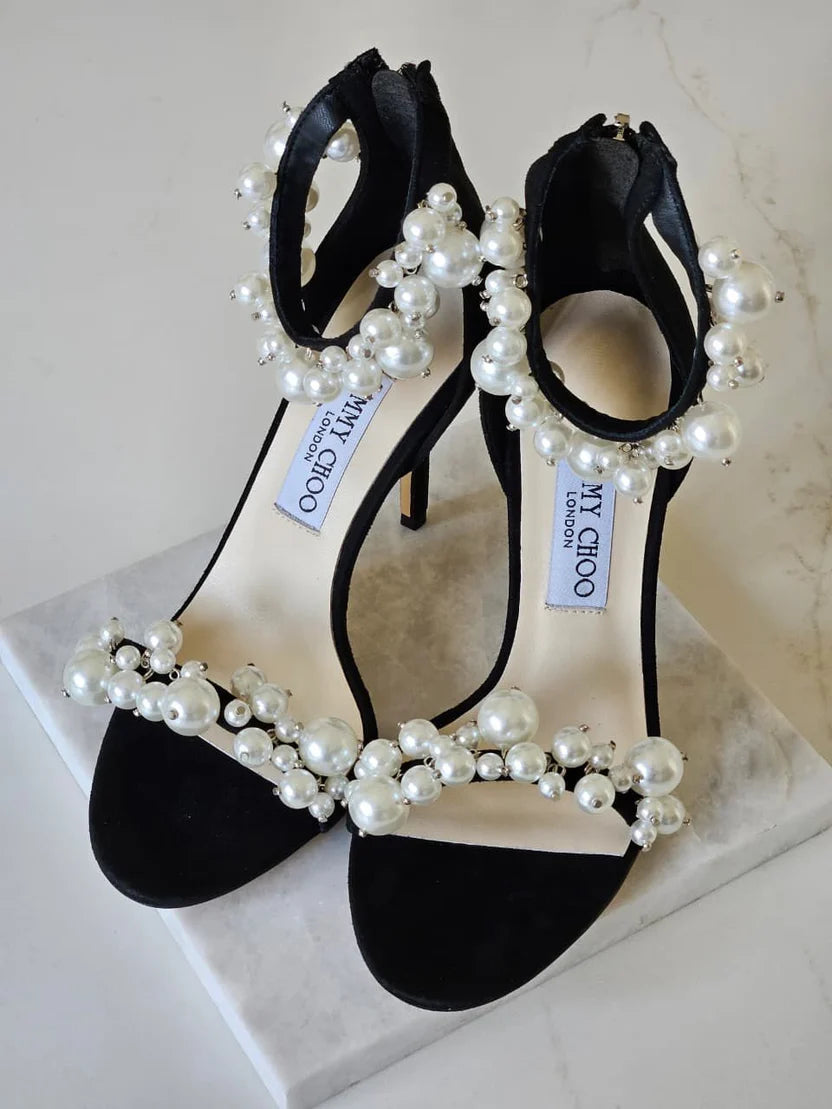 Jimmy Choo Maisel 100 Embellished Leather Sandals