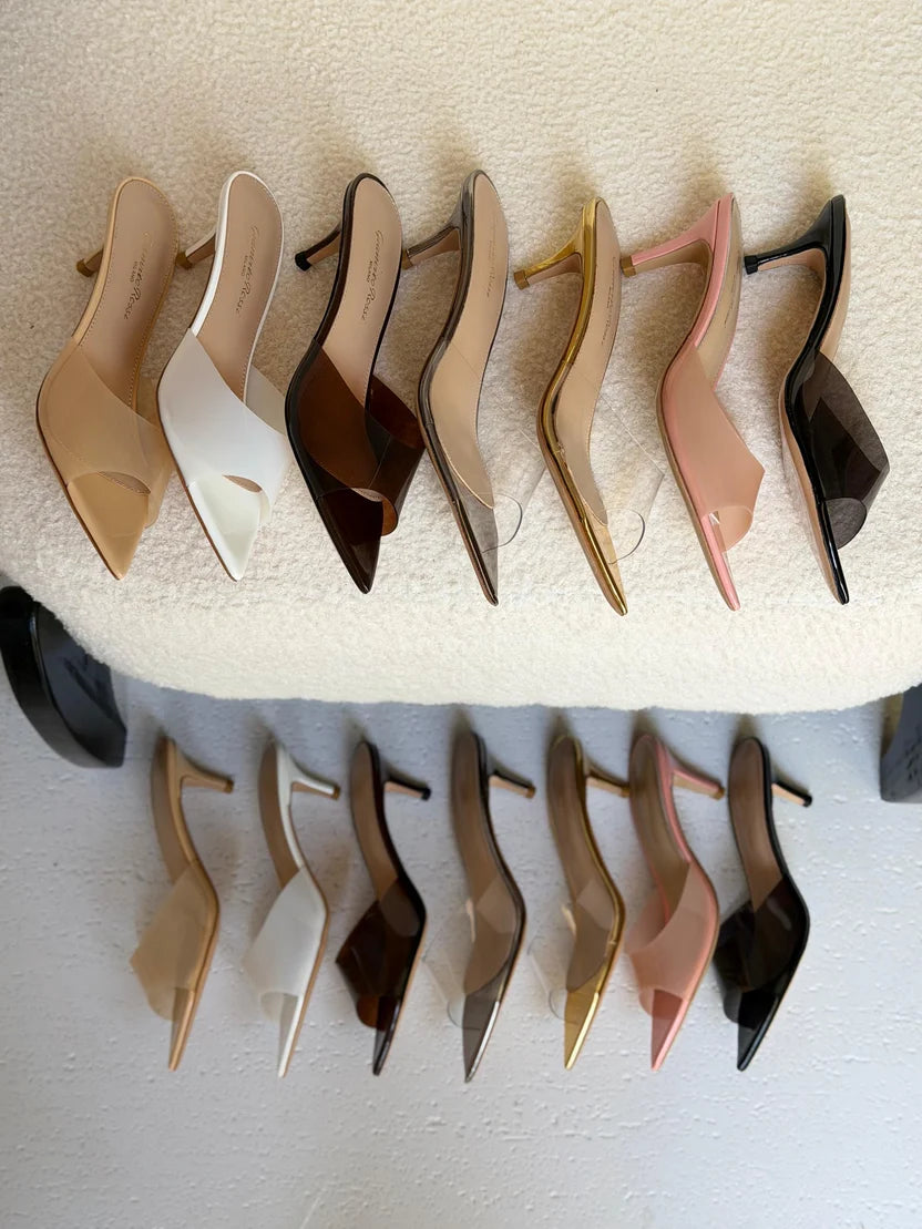 Gianvito Rossi Ellle 55 Mules