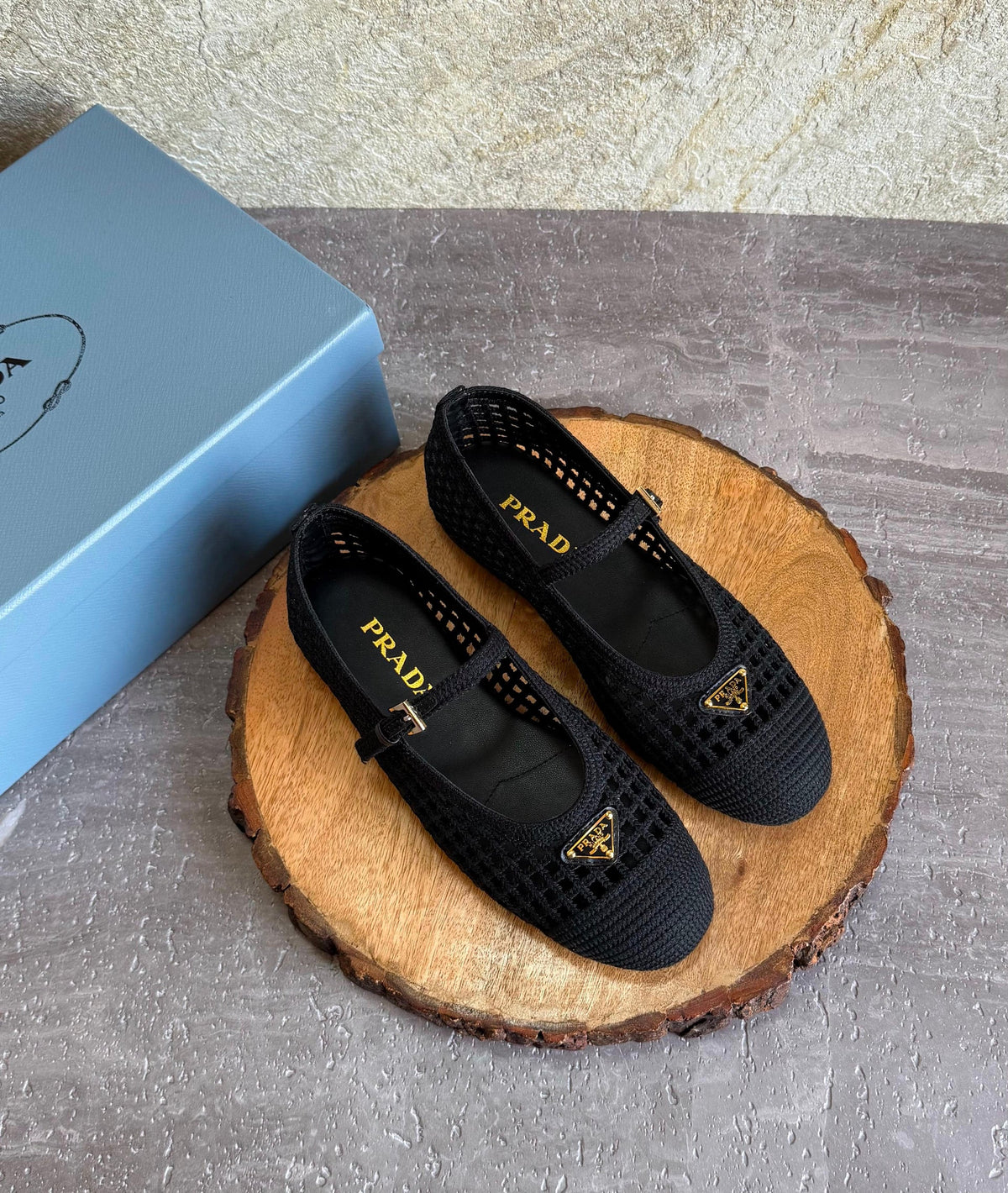 Prada Crochet ballerinas