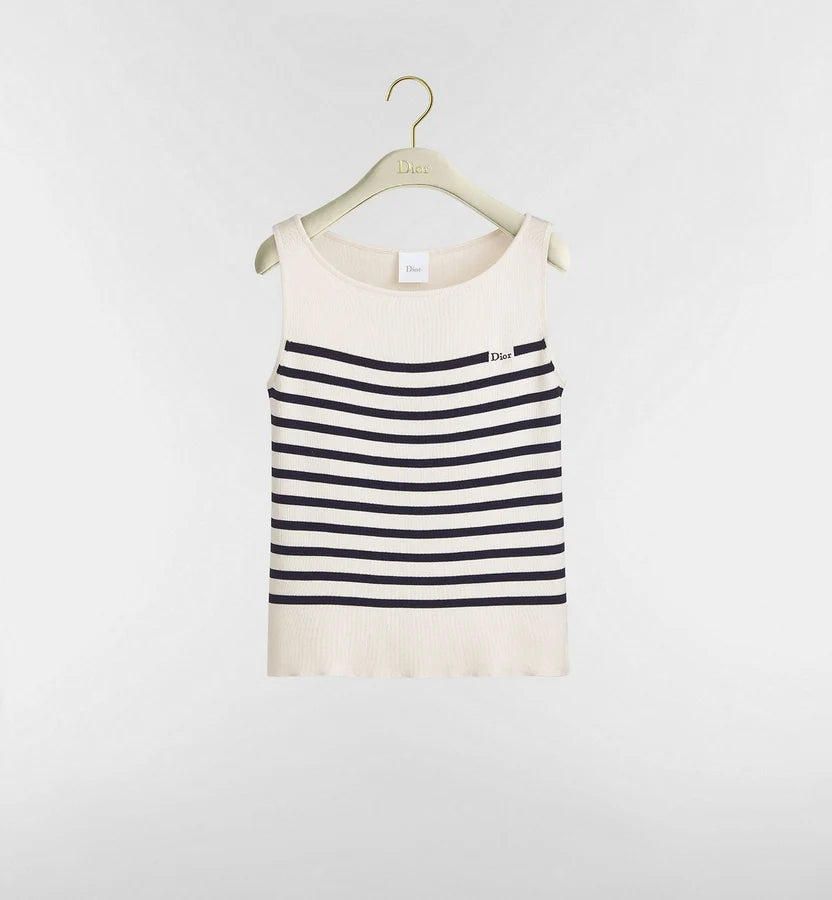 Dior Dioriviera Dior Marinière Sleeveless Sweater