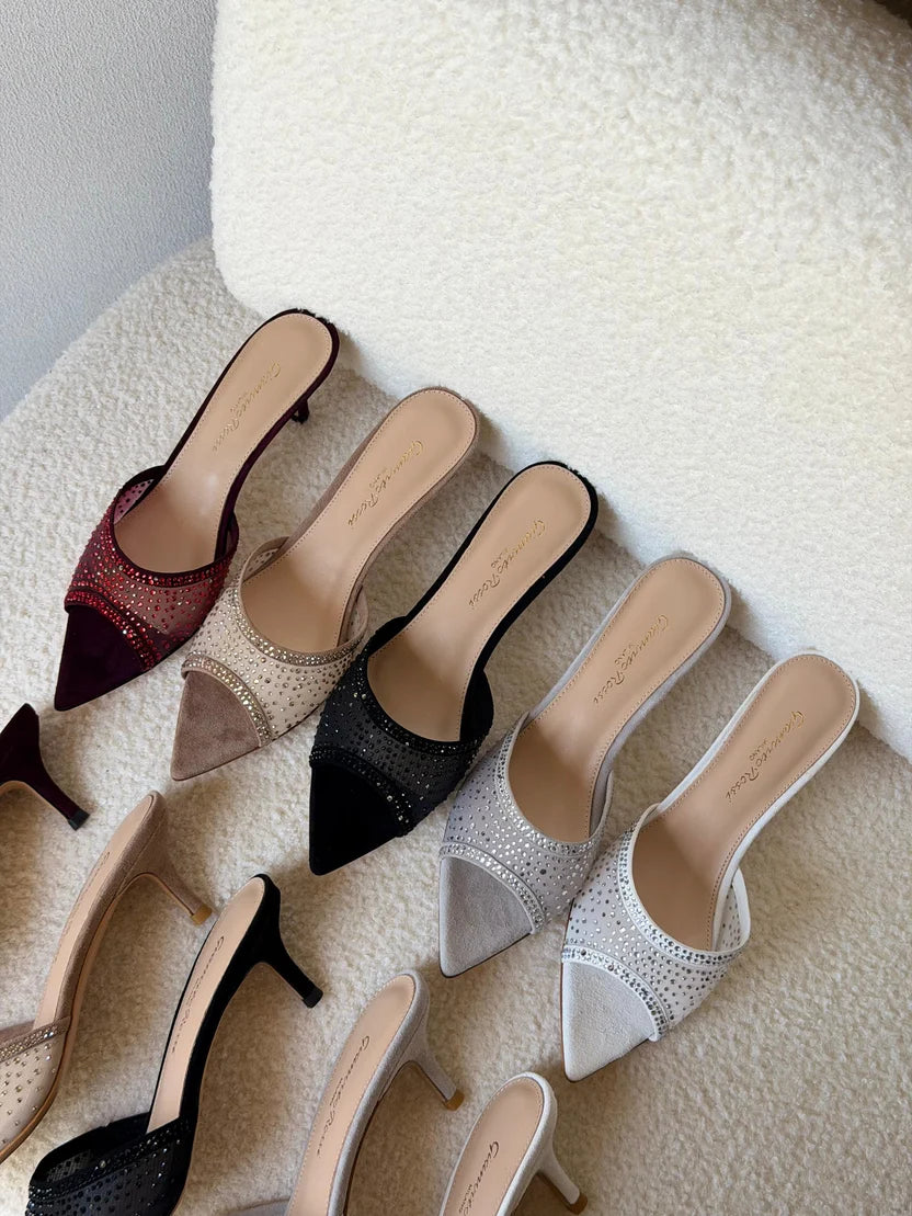 Gianvito Rossi Rania 55 Embellished Mules