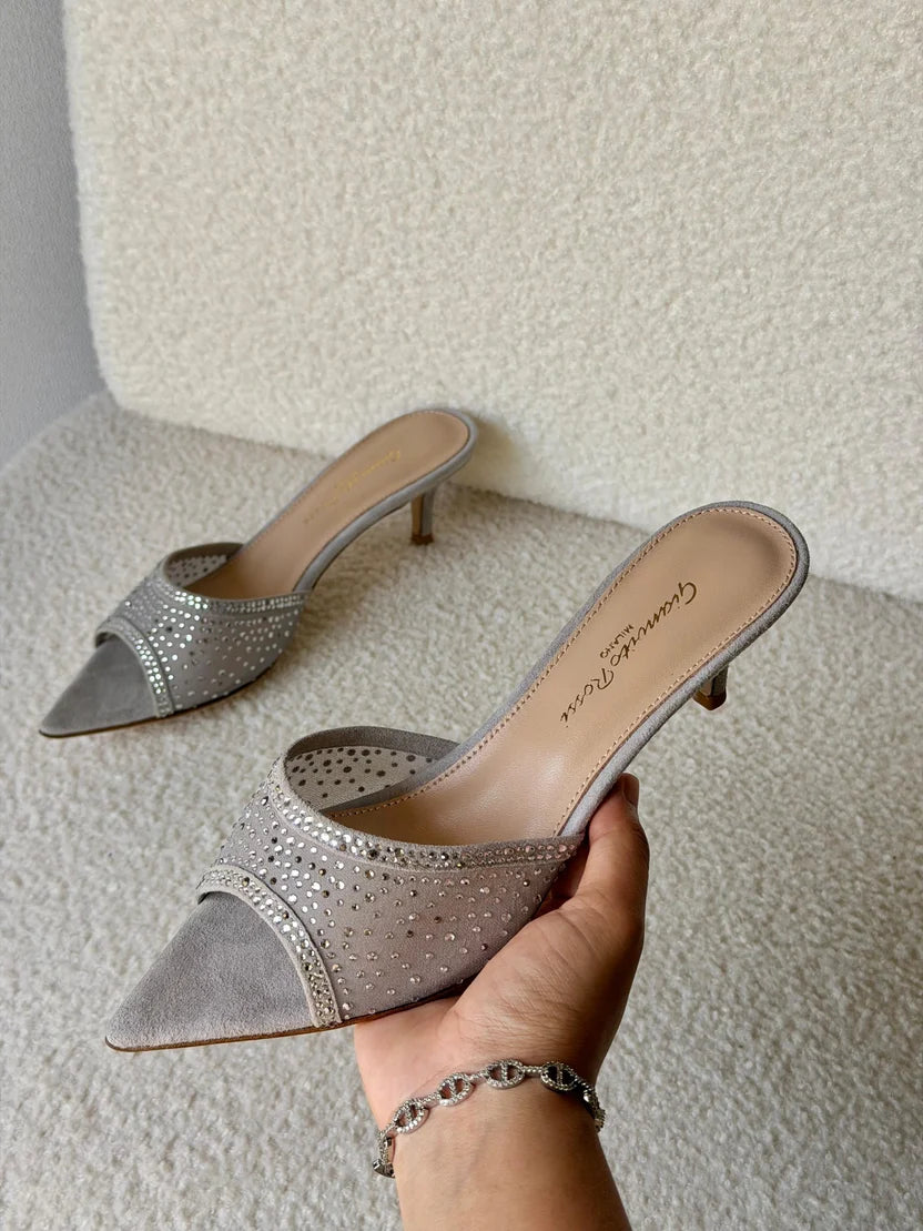 Gianvito Rossi Rania 55 Embellished Mules