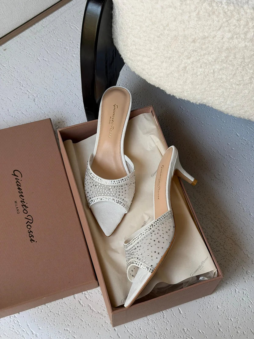 Gianvito Rossi Rania 55 Embellished Mules